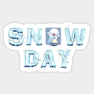 Snow Day Sticker